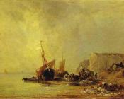 Boats by the Shores of Normandy - 理查德·帕克斯·伯宁顿